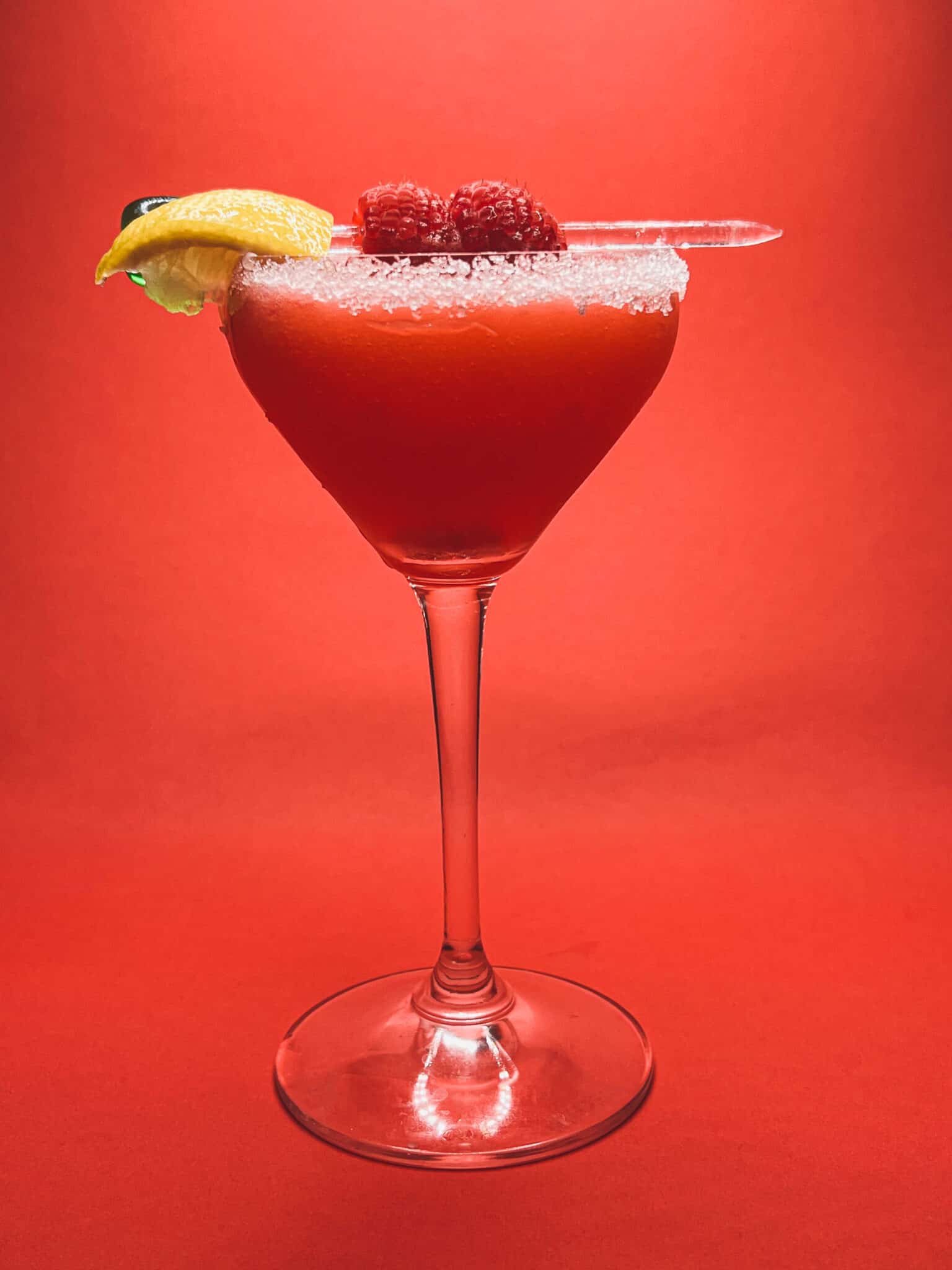 Raspberry Lemon Drop Martini with Chambord