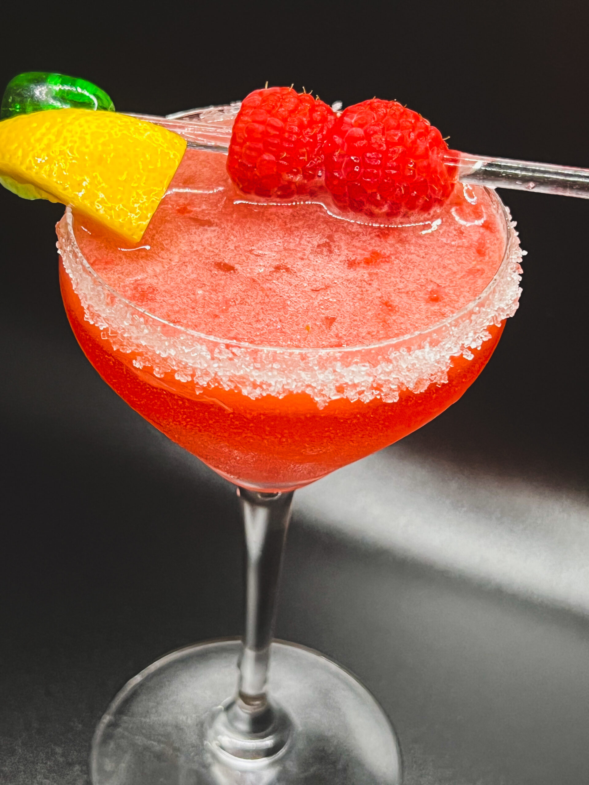 Raspberry Lemon Drop Martini with Chambord
