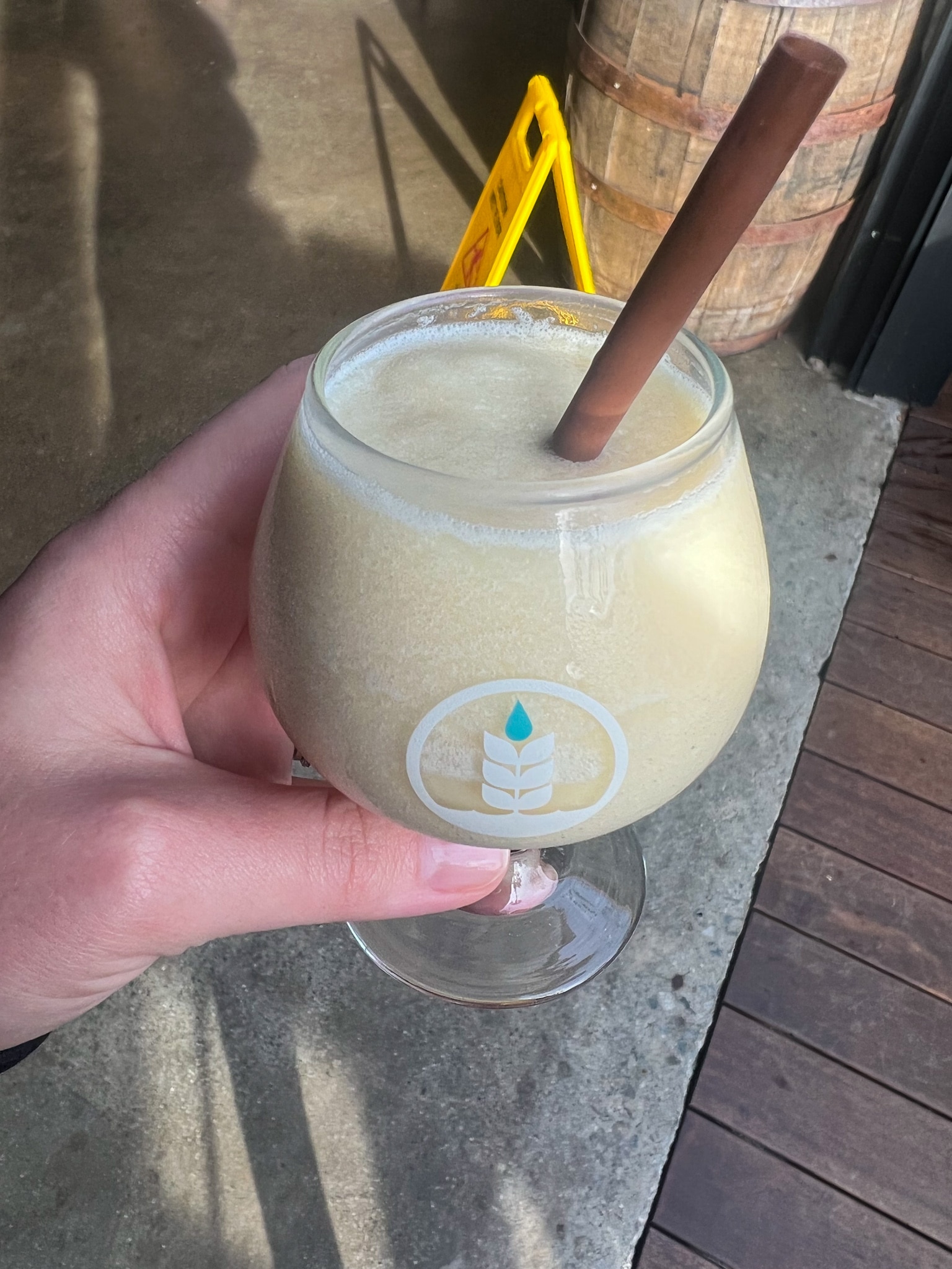 A delicious beer slushie at Pure Project in Carlsbad, CA